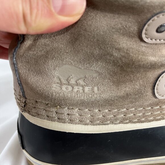 Sorel Joan of Arctic Beige Suede Winter Boots Women's Size 5 - Picture 3 of 12